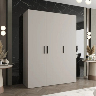 Arte Bari I Hinged Door Wardrobe 150Cm In CashmereElegantSoft-Close Storage In A Contemporary Neutral from B&Q