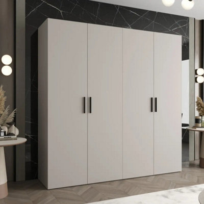 Arte Bari I Hinged Door Wardrobe 200Cm In CashmereElegantSoft-Close Storage In A Contemporary Neutral from B&Q