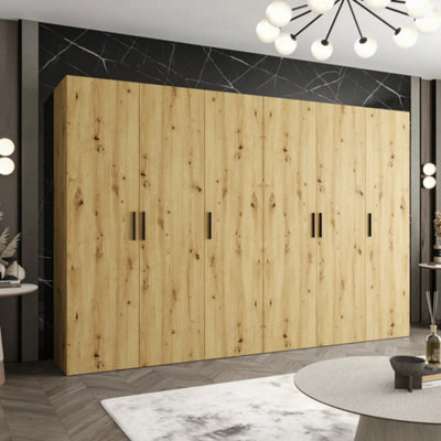 Arte Bari I Hinged Door Wardrobe 300Cm In Oak ArtisanThe Heart Of Family OrganisationWrapped In Warmth from B&Q
