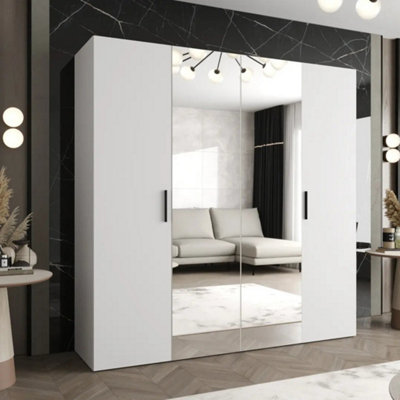Arte Bari Ii Hinged Door Wardrobe 200Cm In WhiteOpenAiry Storage For Effortless Modern Living from B&Q