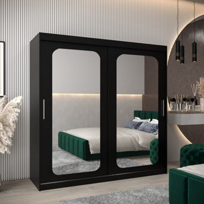Arte Uppsala T3 Sliding Door Wardrobe 200Cm In WhiteSleek Mirrored Storage For Airy Interiors from B&Q