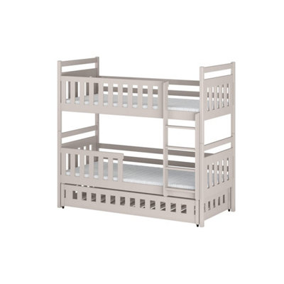Arte Cashmere Wooden Bunk Bed Olivia With Trundle 90X190CmElegantSpace-Saving Triple Bed from B&Q