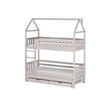 Arte Elegant Cashmere Iga Bunk Bed With Trundle & StorageHouse-Style Kids Bed W198 X H217 X D98Cm from B&Q