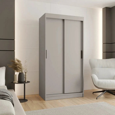 Arte Sleek Cashmere Rubino T Sliding Door Wardrobe 120CmStylish Storage With Maximum Flexibility from B&Q