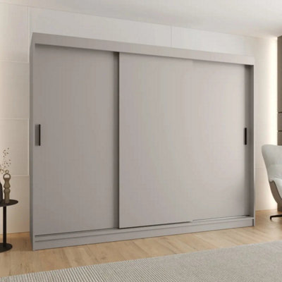 Arte Sleek Cashmere Rubino T Sliding Door Wardrobe 250CmMaximum Storage For Contemporary Bedrooms from B&Q