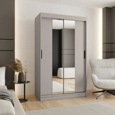 Arte Elegant Cashmere Rubino T1 Sliding Door Wardrobe 120CmMirrored Contemporary Storage from B&Q