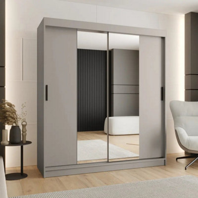 Arte Spacious Cashmere Rubino T1 Sliding Door Wardrobe 180CmMirrored Modern Storage from B&Q