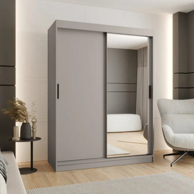 Arte Sleek Cashmere Rubino T2 Sliding Door Wardrobe 150CmMirrored Storage With Flexible Design from B&Q