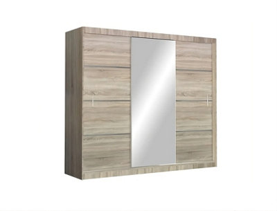 Arte Vista 250Cm Sliding Wardrobe In Oak SonomaTimeless Beauty With Modern Flair from B&Q