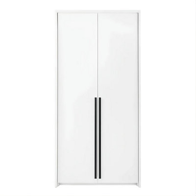 Arte Genua 2-Door Wardrobe In White Matt - SleekSmart Storage For Contemporary Living from B&Q