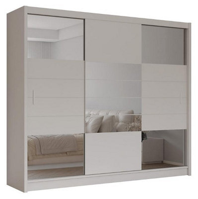 Arte Aruba 2 250Cm Sliding Door Wardrobe In Sand BeigeWarmth And Practical Storage Combined from B&Q