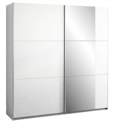 Arte Bastia 150Cm Sliding Door Wardrobe In White MatteBrightModern Storage Solution from B&Q