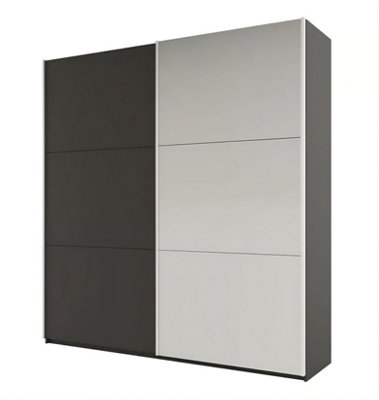 Arte Bold Graphite Matt Sliding Wardrobe 225CmMake A Statement In Style & Storage from B&Q