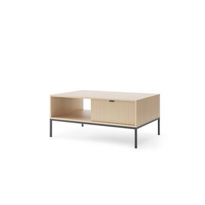 Arte Nova Oak Vincenza Coffee Table 104CmMinimalist Design With Smart Storage from B&Q