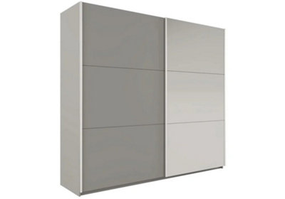 Arte Platinum Mirrored Sliding Wardrobe 150CmSleek Precision And Shine from B&Q