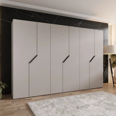 Arte Cashmere Blomvik I Hinged Wardrobe 300CmSoft Neutral Elegance With Functional Precision from B&Q