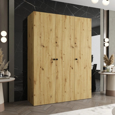 Arte Parma I 150Cm Oak Artisan Hinged Door WardrobeStreamlined Storage For Modern Spaces from B&Q