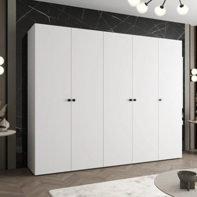 Arte Parma I 250Cm White Hinged Door WardrobeBrightModern Storage Built For Everyday Harmony from B&Q