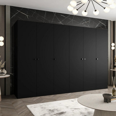 Arte Parma I 300Cm Black Hinged Door WardrobeBoldArchitectural Storage For The Modern Bedroom from B&Q