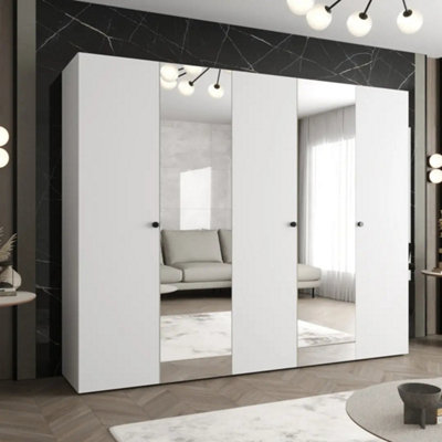 Arte Parma Ii 250Cm White Hinged Door WardrobeBrightBalanced Storage For Modern Interiors from B&Q