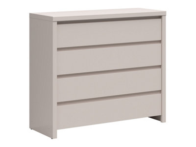 B&Q -  Kaspian Cashmere 4-Drawer RetreatSoft-Toned Bedroom Storage Gem