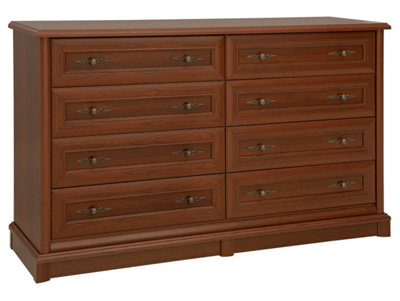Arte Kent Chestnut 154Cm 8-Drawer SideboardGrand Classic Storage Chest from B&Q