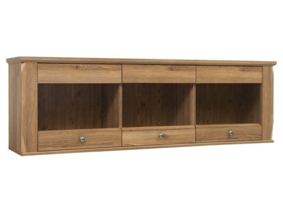 Arte Bergen 156 Cm Hanging Display Cabinet 3 Door Golden Sibiu Larch from B&Q