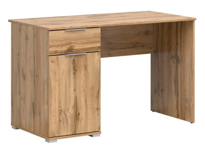 Arte Zele 120 Cm Desk 1 Door 1 Drawer Oak Wotan from B&Q