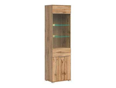 Arte Zele 56 Cm Display Cabinet 2 Door Oak Wotan from B&Q