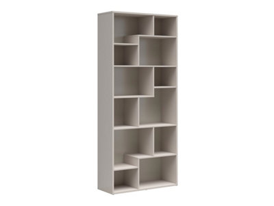 Arte Tetrix 88Cm Bookcase Cashmere 12 Shelves from B&Q
