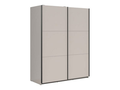 Arte Tetrix Sliding Door Wardrobe 153.5Cm Cashmere With Shelves from B&Q