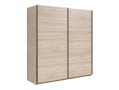 Arte Tetrix Sliding Door Wardrobe 183Cm Sonoma Oak With Shelves from B&Q