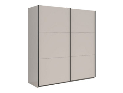Arte Tetrix Sliding Door Wardrobe 183Cm Cashmere With Shelves from B&Q