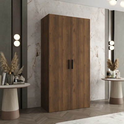 Arte Bari I 100Cm Oak Walnut Hinged Wardrobe For Everyday Storage