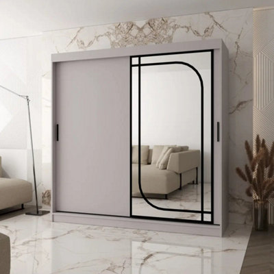 Arte Alabama Cashmere 200Cm Sliding Door Wardrobe For Soft Neutral Storage