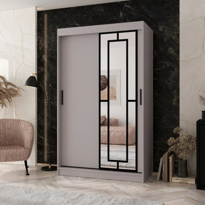 Arten Modena 120Cm Cashmere Mirrored Sliding Wardrobe For Soft Neutral Order
