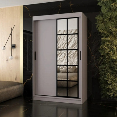 Arte Orlando Cashmere 120Cm Sliding Door Wardrobe For Calm Neutral Storage