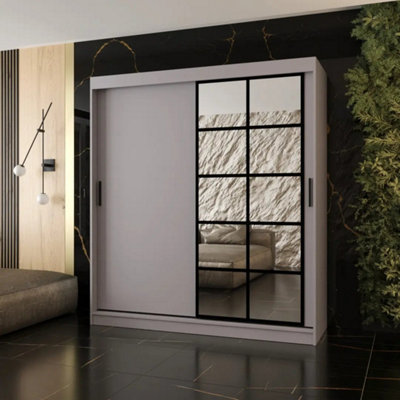 Arten Orlando Cashmere 180Cm Mirror Sliding Wardrobe For Calm Neutral Interiors