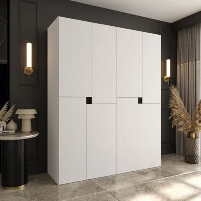Arten Tempo 160Cm White Dual Wardrobe Set With Hinged Doors