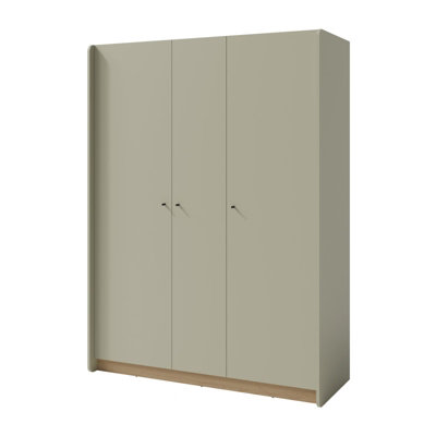 B&Q - Arten Alessio Triple Wardrobe 145Cm Eucalyptus And Baltic Dune Oak With 3 Doors