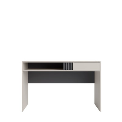 B&Q - Arten Allmo Computer Desk 120Cm Cashmere And Anthracite With Drawer