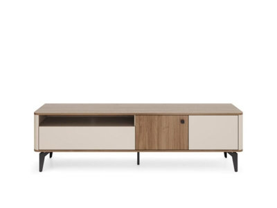 B&Q - Arten Aurena Au6 Tv Stand 180Cm Cashmere And Royal Walnut