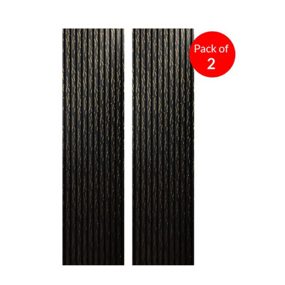 Ener-J Britwall Acoustic Slat Wall Panel Black Gold Marble 2400X600X21mm from B&Q
