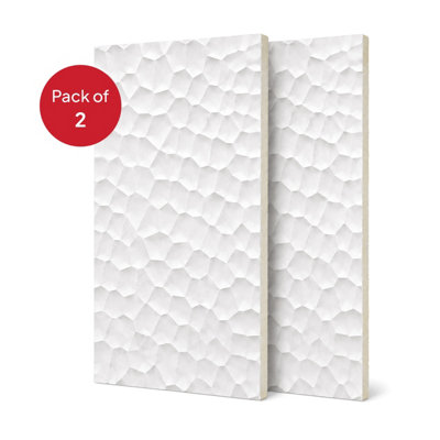 Ener-J Britwall Hard Pu Wall Panel 1200mm Pack 2 Jade White from B&Q