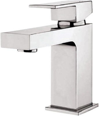 Home Range Chrome Mini Basin Mixer Tap Single Lever Handle (Cloakroom Size) Moderna