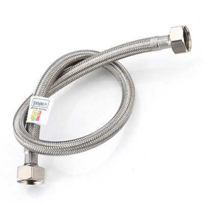 1X Home Range 1/2" X 1/2" Bsp (500mm Long) Wras Approved Flexible Tap Connector Flexi Pipe For BathroomKitchenBoilers from B&Q