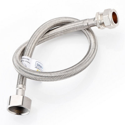 1X Home Range 15mm Compression X 3/4" Bsp (500mm Long) Wras Approved Flexible Tap Connector Flexi Pipe For BathroomKitchens from B&Q