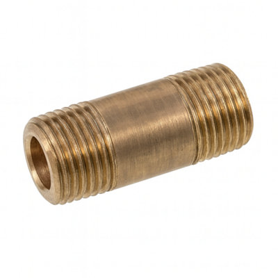 Home Range 5X Westco 1/2" Bsp Brass Spacer NippleHeavy Duty from B&Q