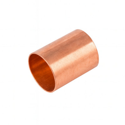 B&Q -  15mm Copper Slip Coupling Ef1S End Feed Pipe Fitting