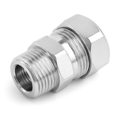 Home Range 15Mm X 1/2" Brass Compression Coupling C X Mi Bright Chrome Pipe Fitting Size 1